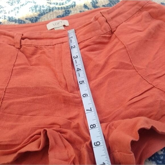 LOFT shorts coral orange size 10 short shorts summer spring warm weather - Picture 9 of 9